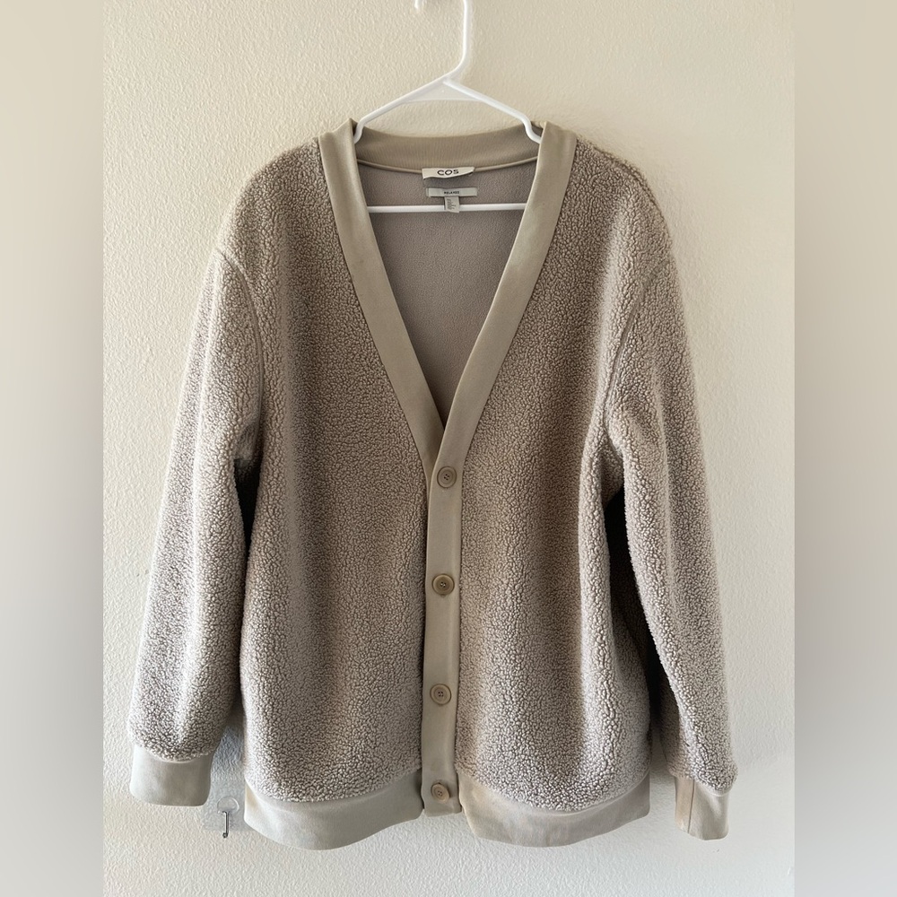 COS Men’s teddy fleece cardigan